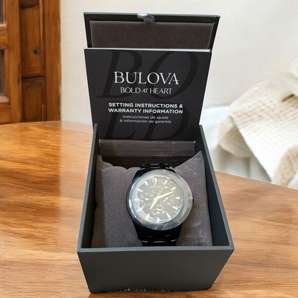 New With Tags Bulova Men's Watch 6 Hand Multi Functional Chronograph 98C121 - Picture 2 of 9